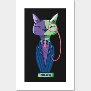 National cat day statuette Posters and Art
